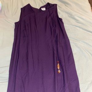 Knee Length Deep Purple Dress